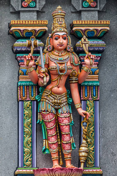 богиня в шри маха мариамман - wat maha that стоковые фото и изображения