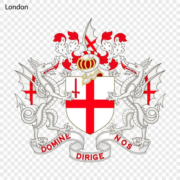 Vector illustration of Emblem of London