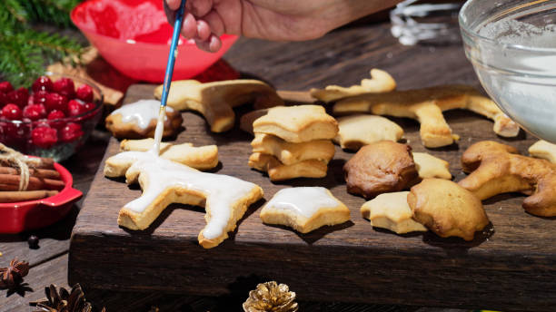 istock Frosting for Christmas gingerbread cookies 1062478396