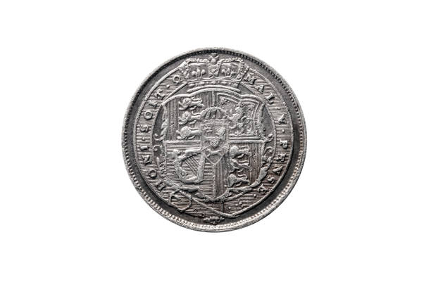 George III silver sixpence coin reverse