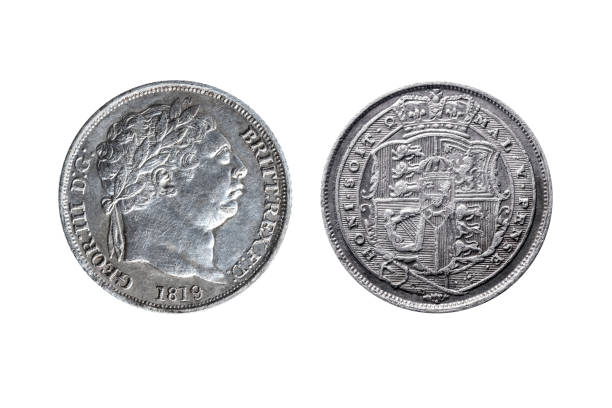 istock George III silver sixpence coin with reverse 1062482822