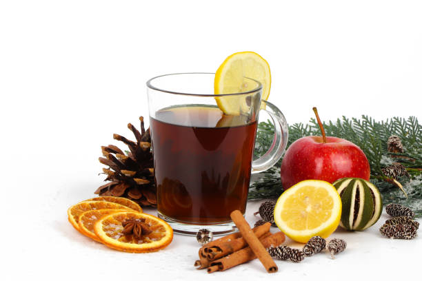 istock christmas tea or mulled wine - isolated on white background 1062484248