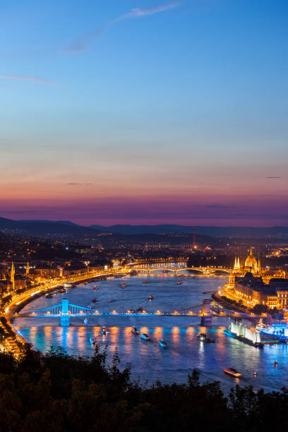 istock Budapest City at Blue Hour in Hungary 1062489534