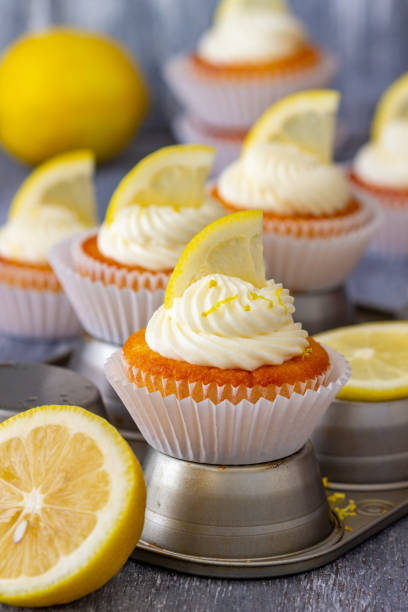 istock Lemon Cupcakes with White Frosting 1062494724