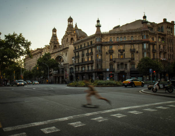 istock Crossroad at modern Barcelona 1062504350