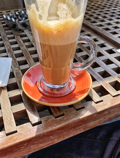 istock a glass of coffee on table 1062505978