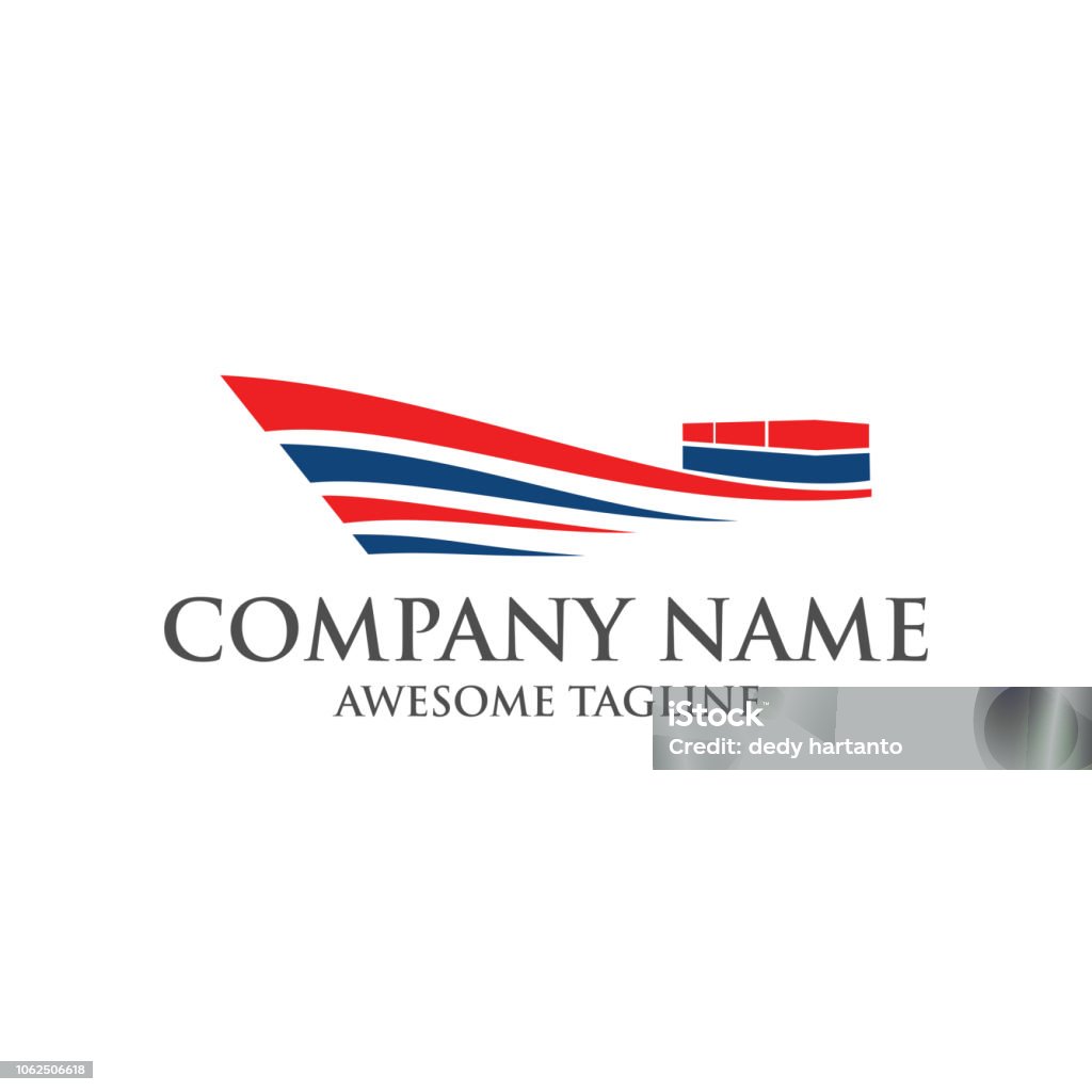 Logo Kapal Abstrak Ikon Kapal Pesiar Grafik Kapal Laut Simbol