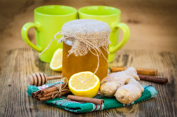 istock honey, ginger, cinnamon and lemon are natural ingredients 1062507400