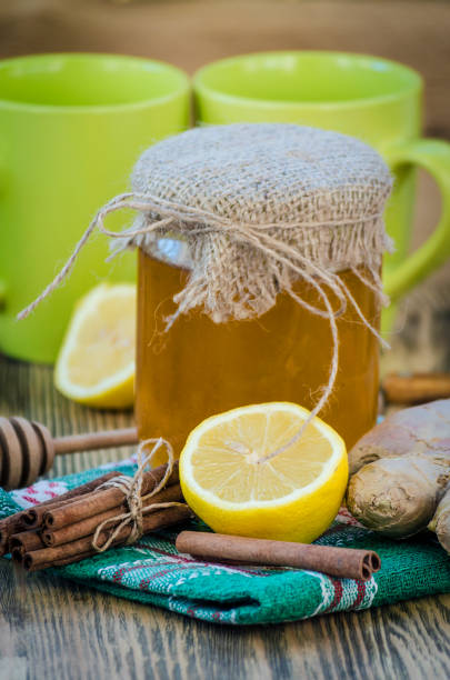 istock honey, ginger, cinnamon and lemon are natural ingredients 1062507422