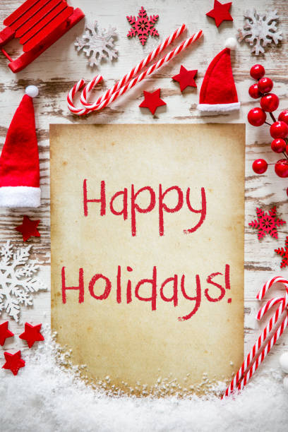 istock Bright Christmas Flat Lay, Snow, Happy Holidays 1062516468