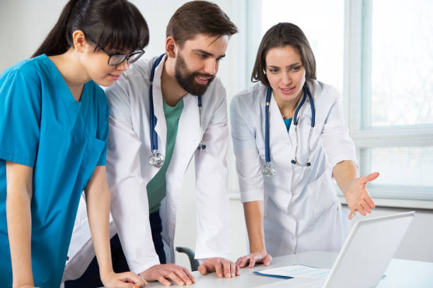 istock Group of doctors in the hospital 1062516940