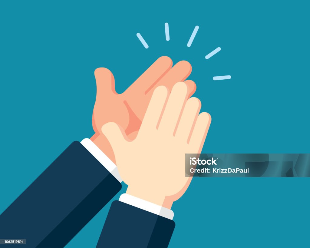 Claping Hand Reference Clapping Hand Stock Illustration - Download Image Now - Adult ...