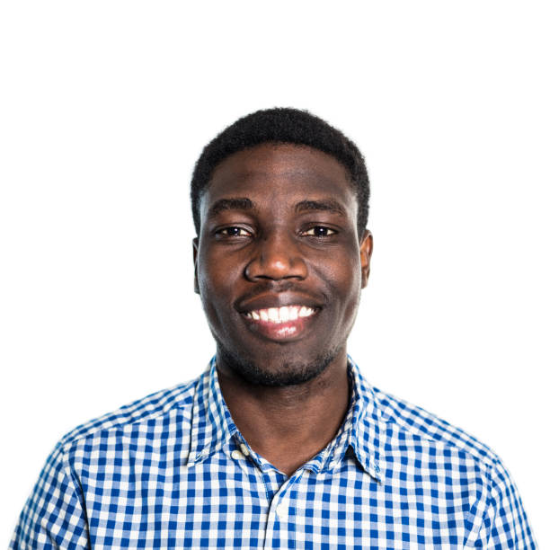 istock Portrait of smiling man in checked pattern shirt 1062523164