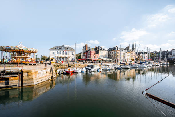 istock Harbour in Honfleur town, France 1062526300