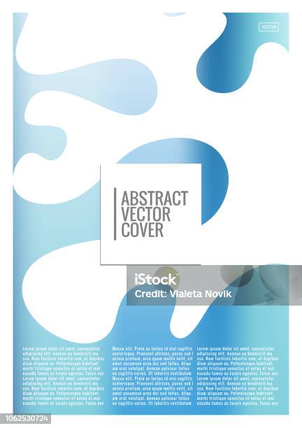 Blue Cover Abstract Blue Cover Design Template Stock Illustration - Download Image Now ...