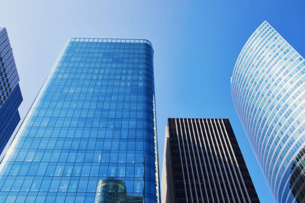 istock Skyscraper buildings over the blue sky 1062540516