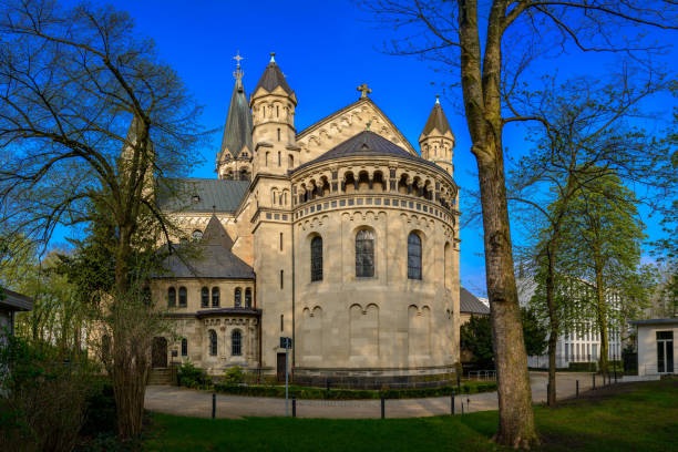 In the background the Apostolic Nunciature - additional keywords: Apostolic Nunciature, circular arch, garrison church, lesene, loggia, lombard band, neo-romanesque