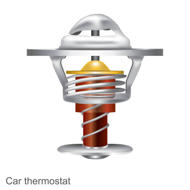 istock Car thermostat graphic Illustration 3D. Part of engine. 1062548568