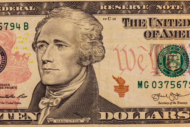 istock Macro shot of ten dollars banknote 1062553604