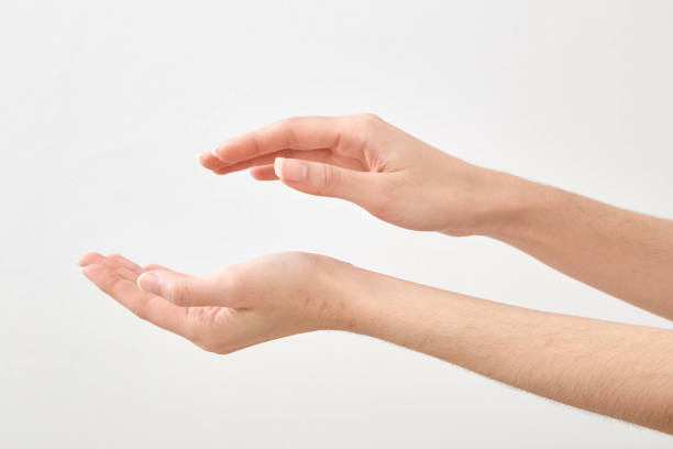 istock Female hands Skin care on white background 1062567030