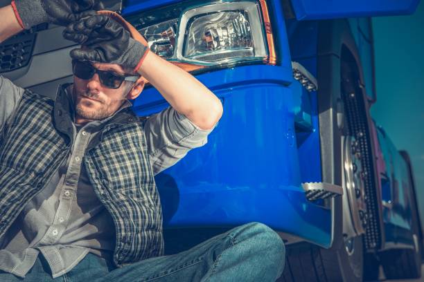 istock Tired Truck Driver Resting 1062567466