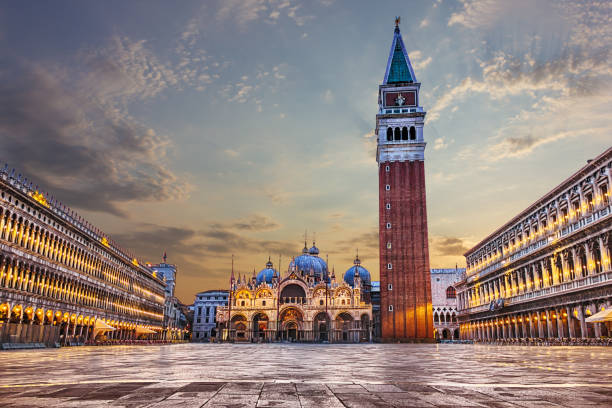 istock Piazza San Marco with Basilica of Saint Mark  in Venice 1062572264