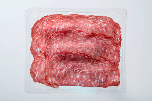 istock Tray Packaged of Presliced Salame 1062576778