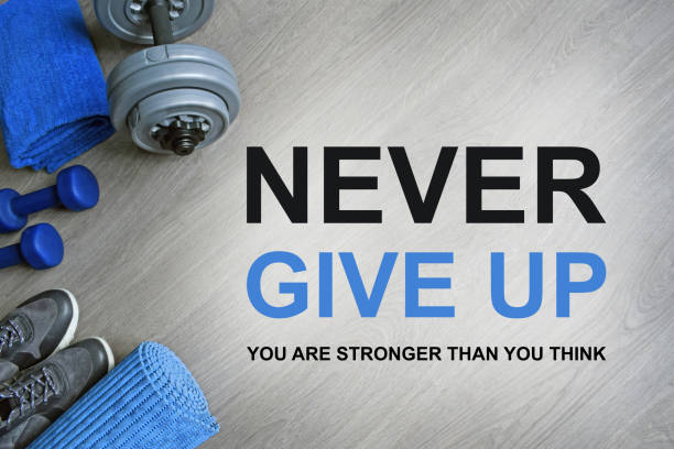 Never Give Up You Are Stronger Than You Think Fitness Motivational Quotes  Stock Photo - Download Image Now - iStock