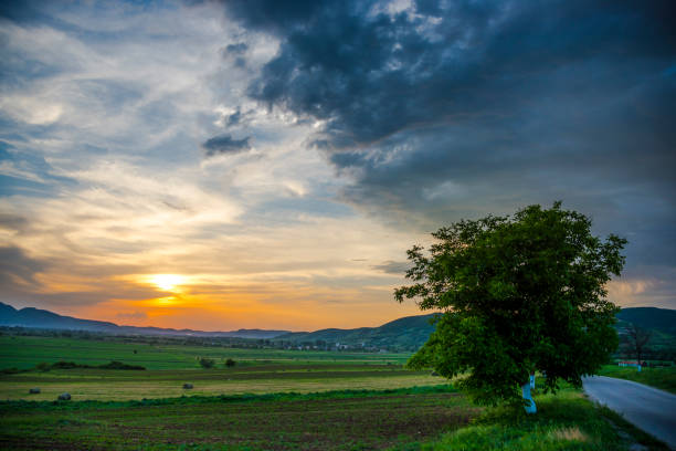 istock Springtime landscape at Colibita, romania 1062585786