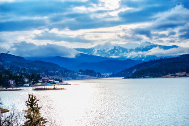 istock Springtime landscape at Colibita, romania 1062585814