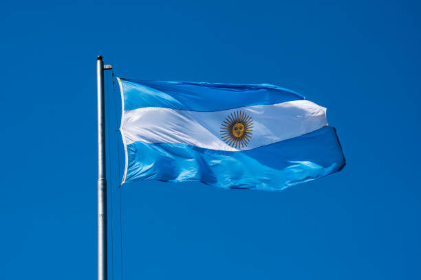 istock The flag of Argentina (Bandera argentina - Bandera Nacional) 1062592098