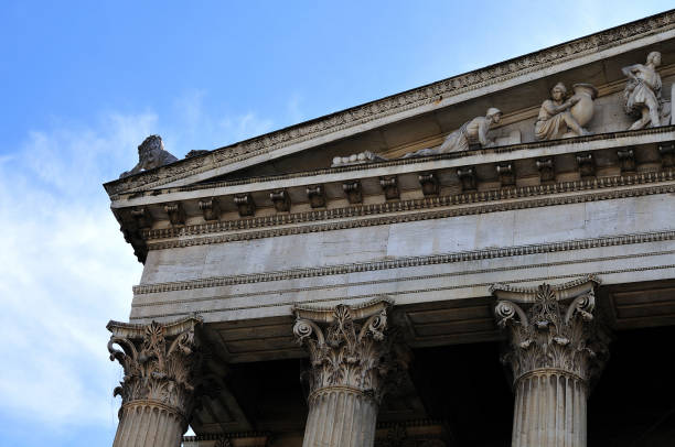 istock neo-classical gable of historic building 1062592208