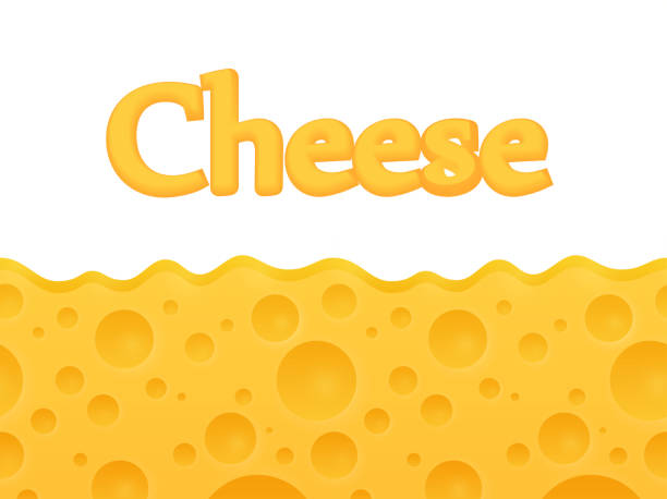 ilustrações, clipart, desenhos animados e ícones de horizontal sem costura fundo de queijo com espaço de cópia no topo - padrão de desenho vetorial. - cheese backgrounds pattern portion