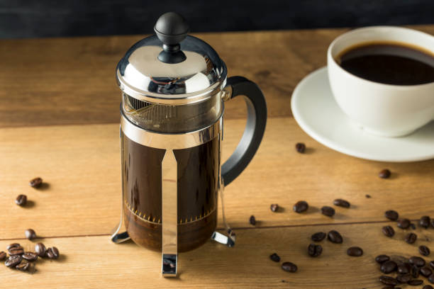 istock Warm Homemade French Press Coffee 1062650086