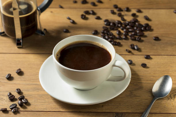 istock Warm Homemade French Press Coffee 1062654544