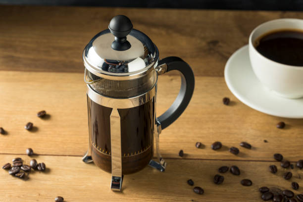 istock Warm Homemade French Press Coffee 1062655518