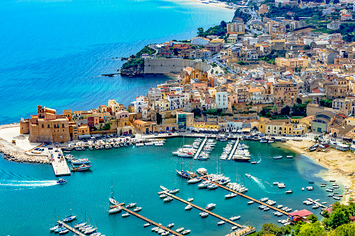 The port town of Castellammare del Golfo near Palermo in Sicily