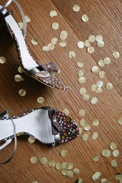 istock Party Shoes on Confetti Covered Floor 1062669842