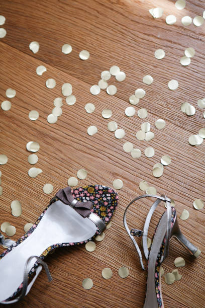 istock Party Shoes on Confetti Covered Floor 1062669850