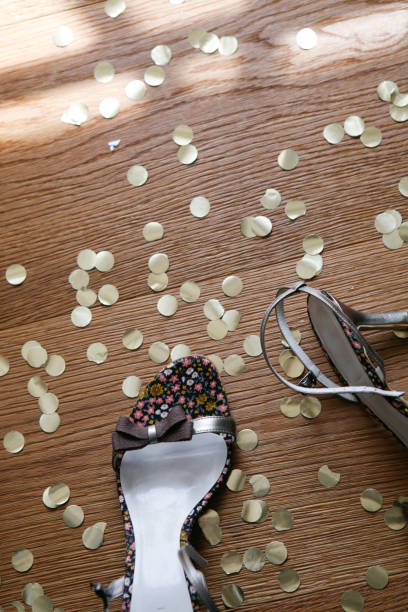 istock Party Shoes on Confetti Covered Floor 1062669868