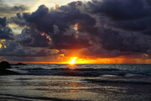 istock Sunset with clouds on the sea 1062679904
