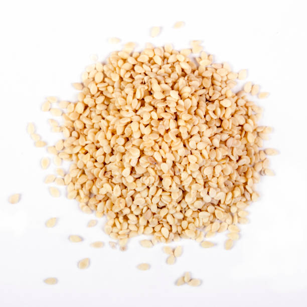 istock Sesame. Closeup of grains, background use. 1062680906