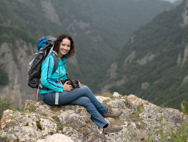 istock Woman in the mountains 1062683498