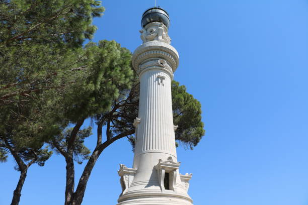 istock Faro del Gianicolo white lighthouse in Rome, Italy 1062686534