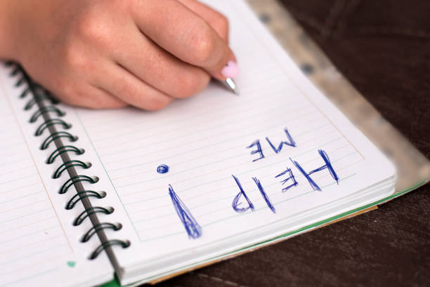 istock The inscription on the notebook written in blue pen 