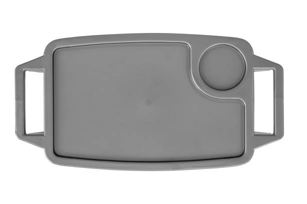 istock Color plastic table Tray salver isoleted on white background 1062723284