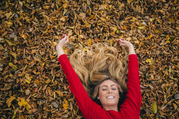 istock Young woman enjoying autumn 1062752350