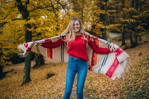 istock Young woman enjoying autumn 1062752716