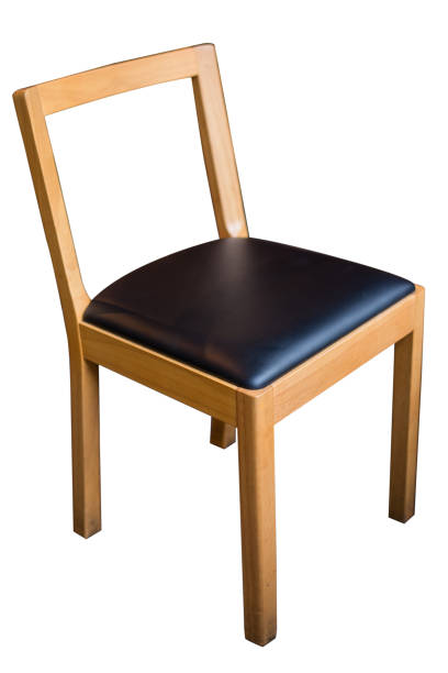 istock Isolated wooden chair on white background 1062774838