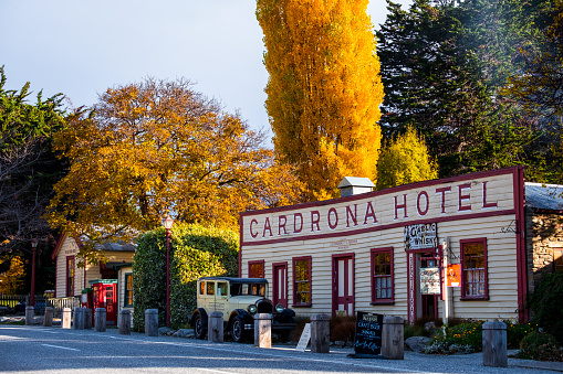 2018, April 25 - Cardrona, New Zealand, Building in Cadrona in Autumn.